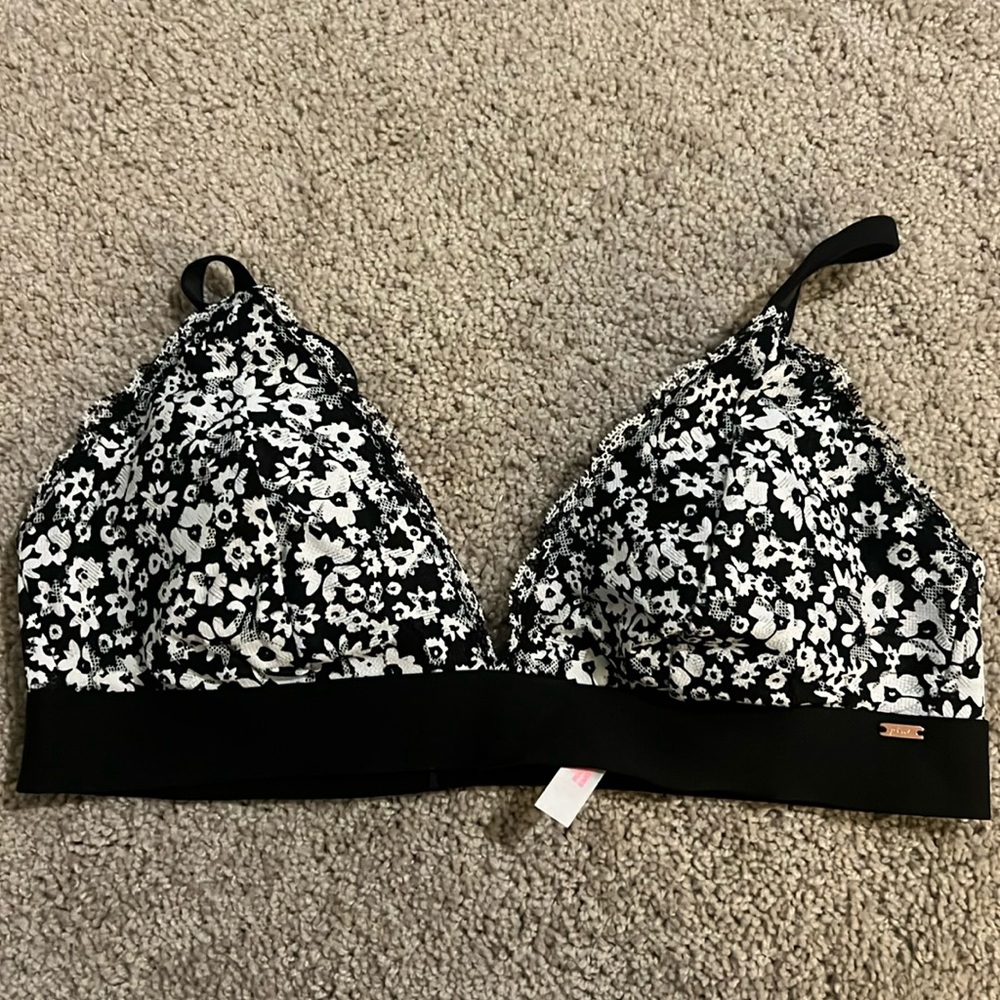 VS Pink lace bralette size large